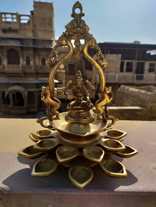 Brass Laxmi diya