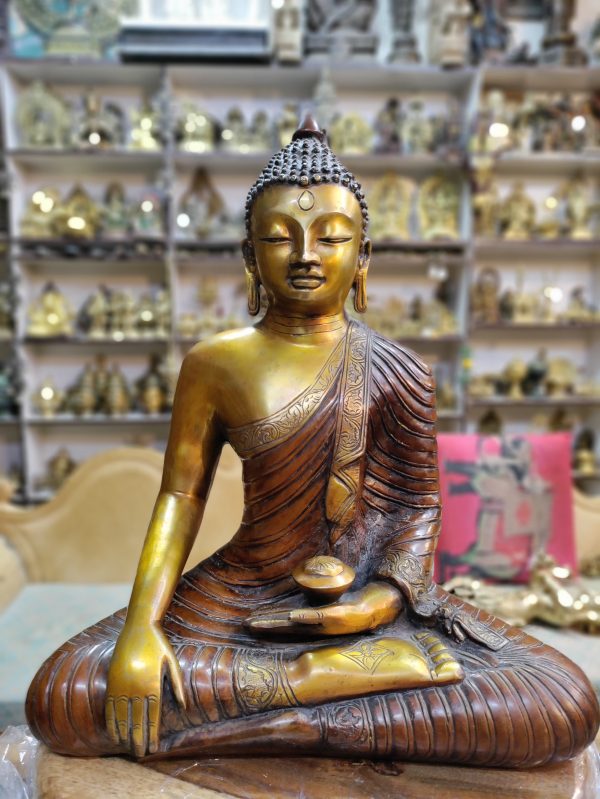 Brass Shanti Buddha